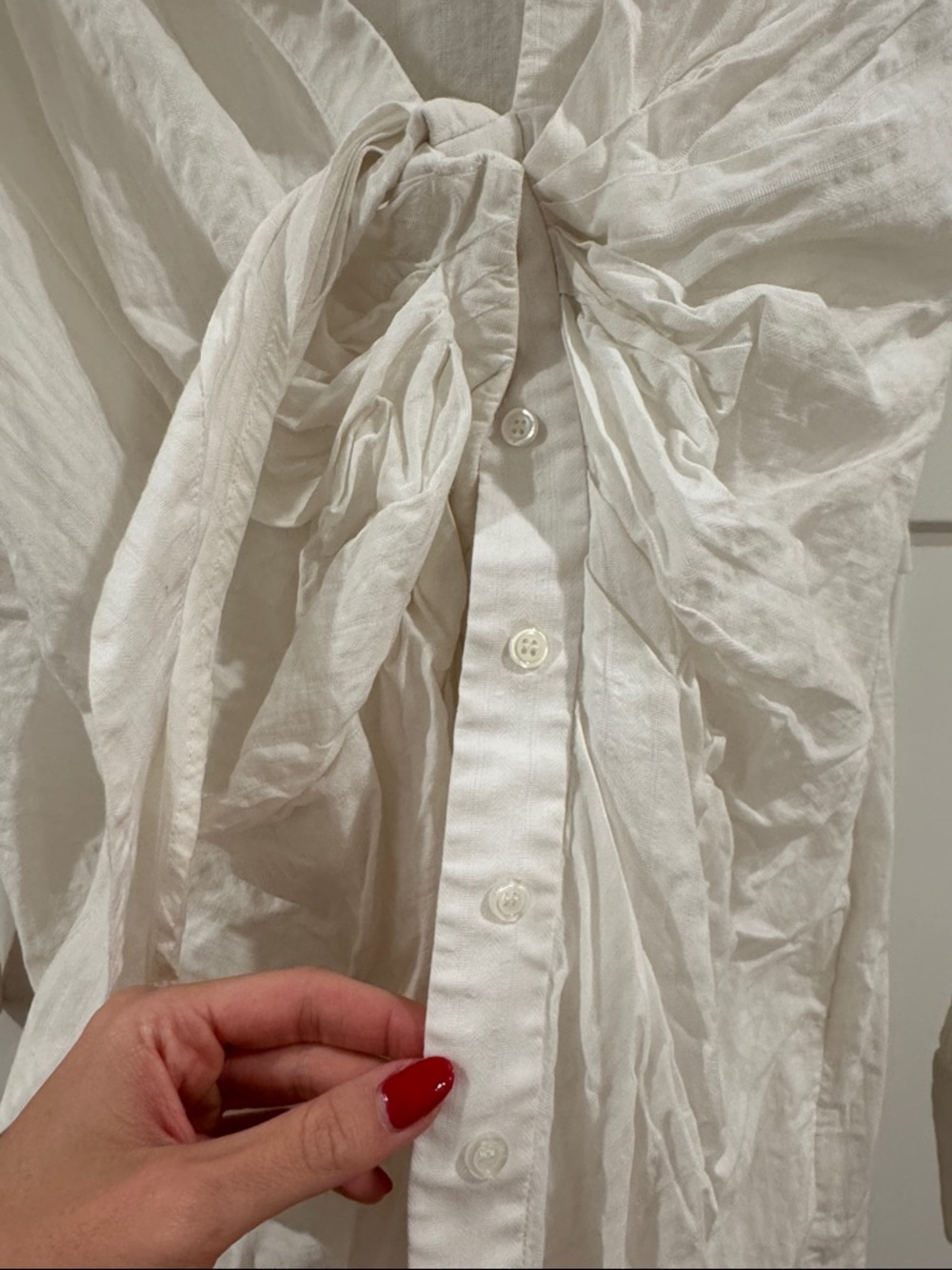 Jacquemus La Robe Bahia 100% Cotton White Long Sleeve Shirt Dress, Small / EU 36 - Picture 3 of 13